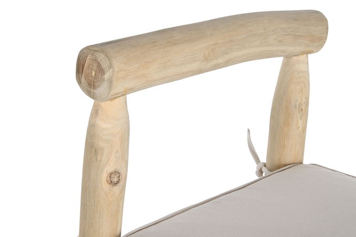 DKD Home Decor Cvtroncos Horeca balines Taburete Teca Natural Crudo 50 x 50 x 102 cm