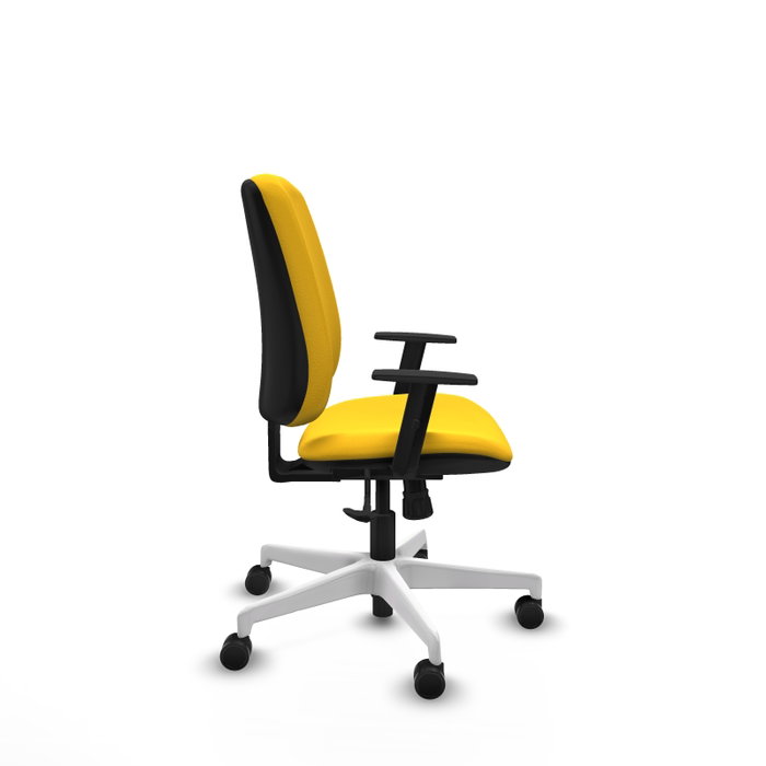 PIQUERAS Y CRESPO Alares Silla de oficina sincro tapizada amarillo PIQUERAS Y CRESPO Alares Silla de oficina sincro tapizada amarillo