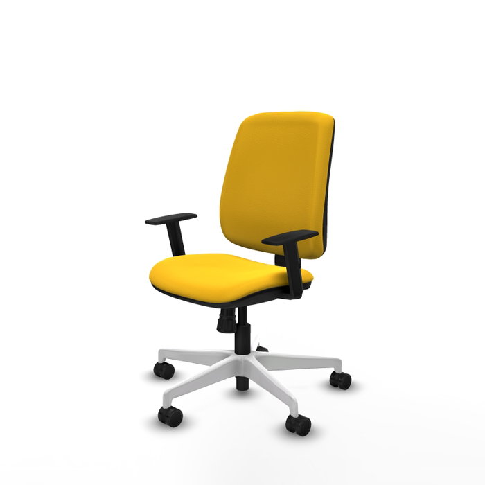 PIQUERAS Y CRESPO Alares Silla de oficina sincro tapizada amarillo PIQUERAS Y CRESPO Alares Silla de oficina sincro tapizada amarillo