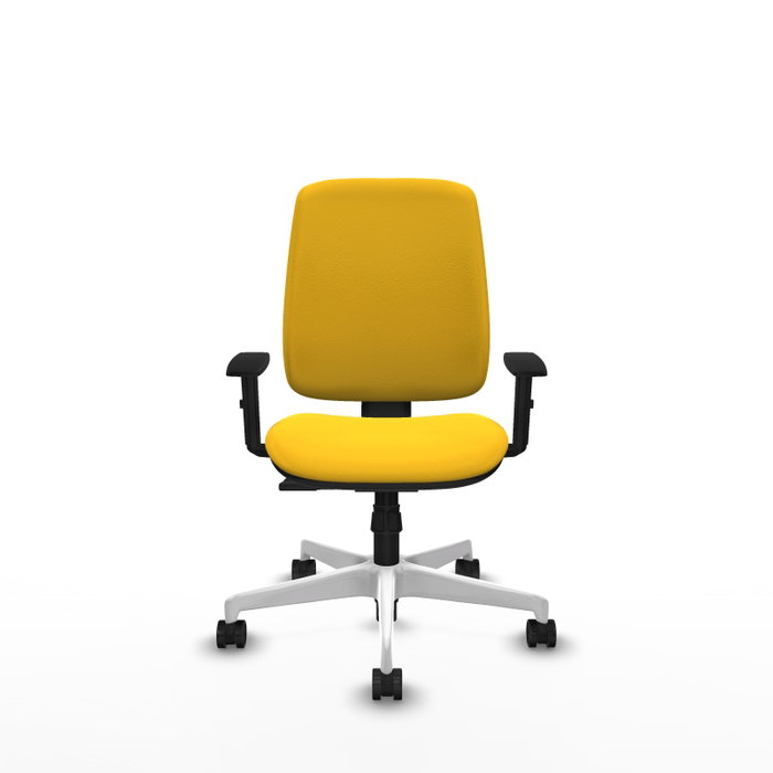 PIQUERAS Y CRESPO Alares Silla de oficina sincro tapizada amarillo PIQUERAS Y CRESPO Alares Silla de oficina sincro tapizada amarillo