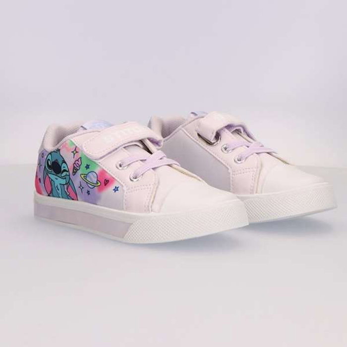 Cerdá Zapatilla Loneta Suela Pvc Con Luces Stitch T026 - Lilac, Talla 26
