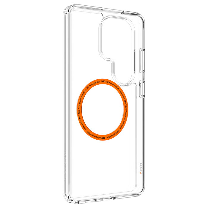 dbramante1928 Funda Ultra D3O Transparente para Samsung Galaxy S26 Ultra, Protección Contra Impactos y Rayones hasta 5 m, 100% Plástico Reciclado