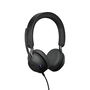 Jabra Evolve2 40 SE Auriculares con micrófono para oficina, USB-A, Estéreo MS, Certificado para Microsoft Teams, Negro