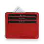 Zoozie Bags Cartera 4359 de Piel Auténtica para Mujer, con 6 Tarjetas y Billetero, Color Rojo