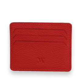 Zoozie Bags Cartera 4359 de Piel Auténtica para Mujer, con 6 Tarjetas y Billetero, Color Rojo