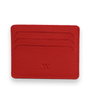 Zoozie Bags Cartera 4359 de Piel Auténtica para Mujer, con 6 Tarjetas y Billetero, Color Rojo