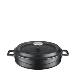 Viejo Valle Cazuela Baja de Hierro Fundido, Ø 32 cm, Capacidad 5 Litros