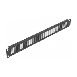 DeLOCK Panel de relleno para rack de 19 pulgadas con ventilación 1U negro