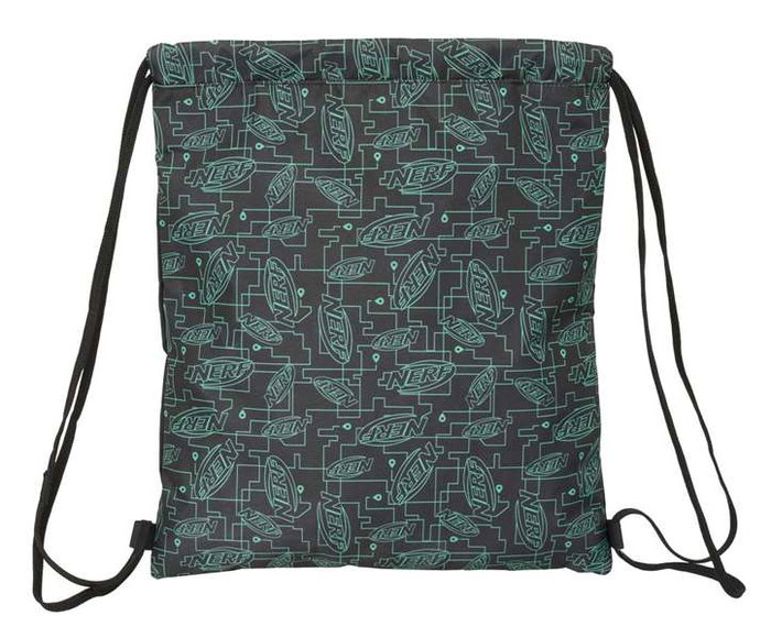 Bolsa Mochila con Cuerdas Nerf Game Negro 35 x 40 x 1 cm