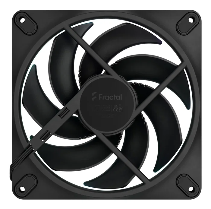 Fractal Design Momentum 14 RGB Ventilador FD-F-MR1/1401 de 14 cm, Negro, 7 Aspas, LED RGB, PWM, FDB, 1800 RPM, 126.6 m³/h