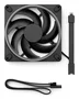 Fractal Design Momentum 14 RGB Ventilador FD-F-MR1/1401 de 14 cm, Negro, 7 Aspas, LED RGB, PWM, FDB, 1800 RPM, 126.6 m³/h
