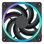 Fractal Design Momentum 14 RGB Ventilador FD-F-MR1/1401 de 14 cm, Negro, 7 Aspas, LED RGB, PWM, FDB, 1800 RPM, 126.6 m³/h