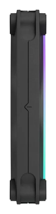 Fractal Design Momentum 14 RGB Ventilador FD-F-MR1/1401 de 14 cm, Negro, 7 Aspas, LED RGB, PWM, FDB, 1800 RPM, 126.6 m³/h