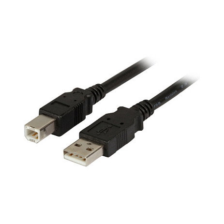 EFB Elektronik Cable USB 2.0 A-B de 3m Negro Premium