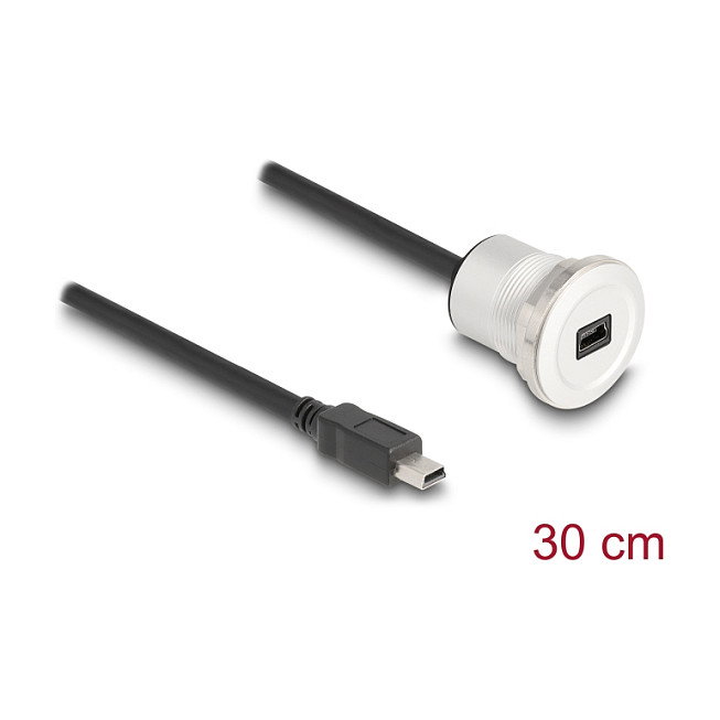 DeLOCK 88186 Cable USB 2.0 con toma Mini-USB B y cable de 30 cm