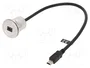 DeLOCK 88186 Cable USB 2.0 Mini-B con conector hembra y conector macho de 0,3 m