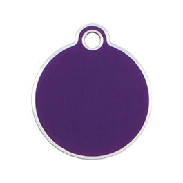 Placa identificativa para collar Imarc Circle Lila