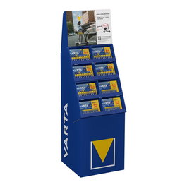 Varta Expositor Promocional Pilas Longlife Power 8+4 - 89 Packs (50 AA + 39 AAA) Total 1068 Pilas