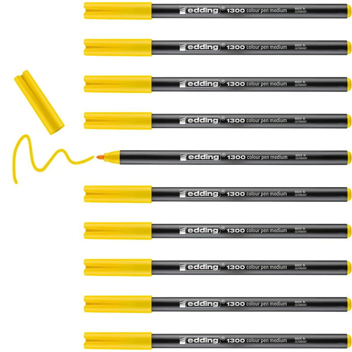 Edding Rotulador 1300 Amarillo (Set de 10) Edding Rotulador 1300 Amarillo (Set de 10)
