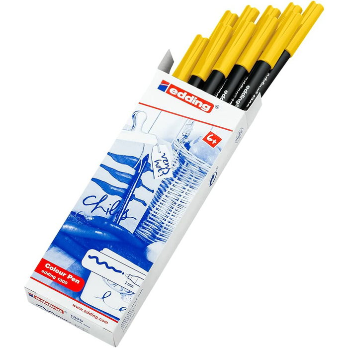 Edding Rotulador 1300 Amarillo (Set de 10) Edding Rotulador 1300 Amarillo (Set de 10)