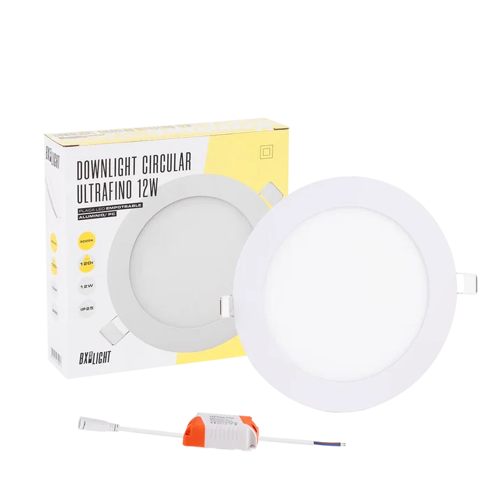 BX3 LIGHT Placa LED Circular 12W 860Lm 3000K Blanco Cálido Vida 40000H BX3-CIR12W-WW