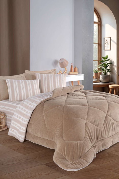 L'essentiel linge de maison Juego de Fundas de Almohada 50x70 cm, 2 Piezas, Beige, 65% Algodón 35% Poliéster