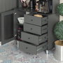 Hanah Home Armario Multiusos 96 Anthracite Color Gris Oscuro