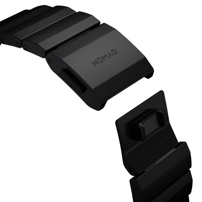 Nomad Nomad Strap Titanium Black V2 46mm/49mm Connector Black