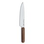 3 Claveles Cuchillo Cocinero Oslo 200 mm Acero Inoxidable Mango Madera Nogal