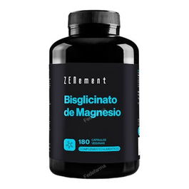 ZENEMENT Bisglicinato de Magnesio 180 Cápsulas - Apoyo Músculos, Sistema Nervioso y Reducción de Fatiga