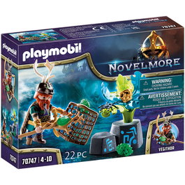 Playmobil Violet Vale Mago Las Plantas Vegithor con Planta Mágica, Cristales y Accesorios