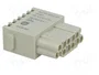 HARTING Han DD Quick-Lock module, hembra, 12 PIN, dorado