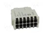 HARTING Han DD Quick-Lock module, hembra, 12 PIN, dorado