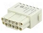 HARTING Han DD Quick-Lock module, hembra, 12 PIN, dorado