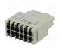 HARTING Han DD Quick-Lock module, hembra, 12 PIN, dorado