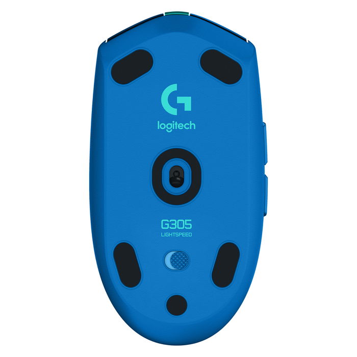 Logitech G305 LIGHTSPEED Ratón Gaming Inalámbrico Óptico, 12000 DPI, 1 ms, Azul, Para Mano Derecha, Sensor HERO, Receptor Nano USB Incluido