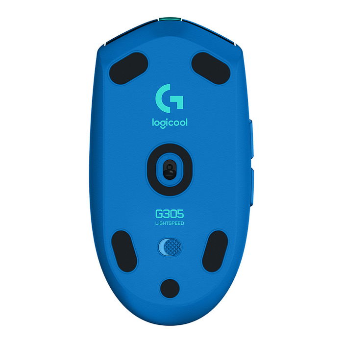 Logitech G305 LIGHTSPEED Ratón Gaming Inalámbrico Óptico, 12000 DPI, 1 ms, Azul, Para Mano Derecha, Sensor HERO, Receptor Nano USB Incluido