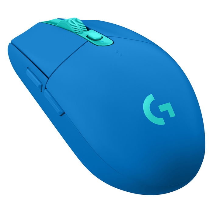 Logitech G305 LIGHTSPEED Ratón Gaming Inalámbrico Óptico, 12000 DPI, 1 ms, Azul, Para Mano Derecha, Sensor HERO, Receptor Nano USB Incluido