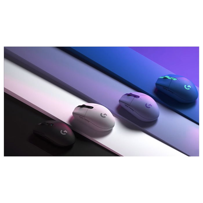 Logitech G305 LIGHTSPEED Ratón Gaming Inalámbrico Óptico, 12000 DPI, 1 ms, Azul, Para Mano Derecha, Sensor HERO, Receptor Nano USB Incluido