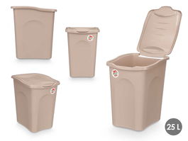 Stefanplast Pongotodo Primavera 25L Marron 28x40x36cm Plastico (Set de 6)