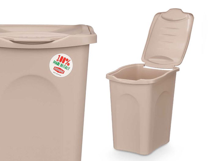 Stefanplast Pongotodo Primavera 25L Marron 28x40x36cm Plastico (Set de 6)