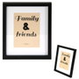 Home Deco Factory Essentiel Juego de 8 Marcos de Fotos para Pared Negro Madera 15x20 cm 13x18 cm 10x15 cm 10x10 cm