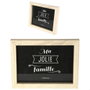 Home Deco Factory Essentiel Juego de 8 Marcos de Fotos para Pared Negro Madera 15x20 cm 13x18 cm 10x15 cm 10x10 cm