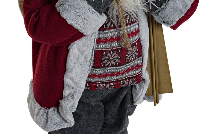 DKD Home Decor Figura Navidad Tradicional Reno Rojo Gris 45 x 34 x 83 cm