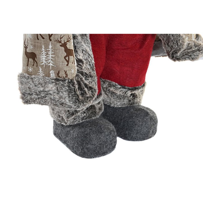 DKD Home Decor Figura RENO Rojo y Gris DKD Home Decor Figura RENO Rojo y Gris