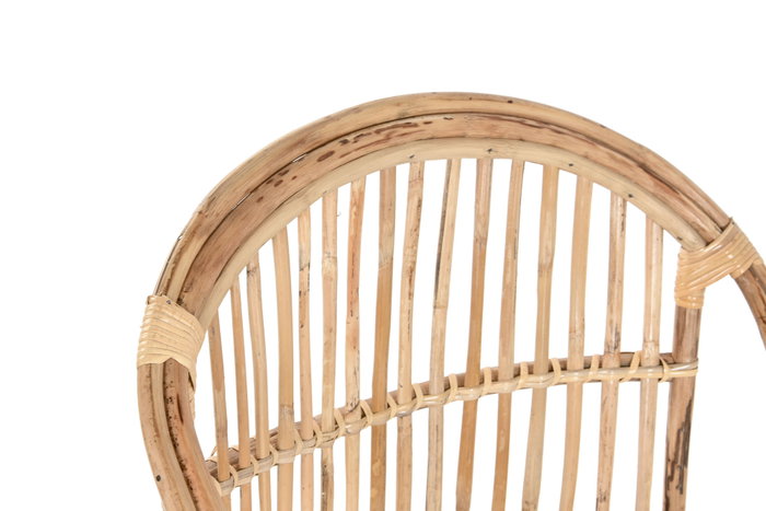 DKD Home Decor Silla de Bambú y Ratán Natural
