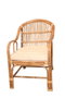 DKD Home Decor Silla de Bambú y Ratán Natural