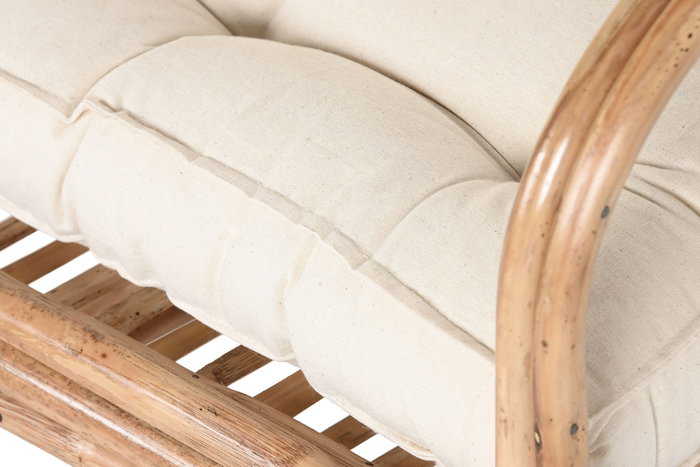 DKD Home Decor Silla de Bambú y Ratán Natural