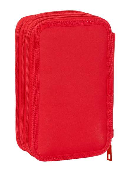 Safta Plumier Escolar Triple 37 Piezas Mickey Mouse, 3 Cremalleras, Dimensiones 195x125x55 mm