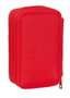 Safta Plumier Escolar Triple 37 Piezas Mickey Mouse, 3 Cremalleras, Dimensiones 195x125x55 mm